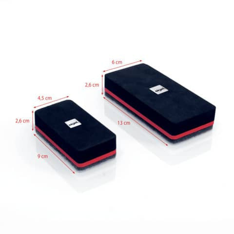 Board-Eraser Reinigungsschwamm - 9 x 4,5 cm, magnetisch, schwarz