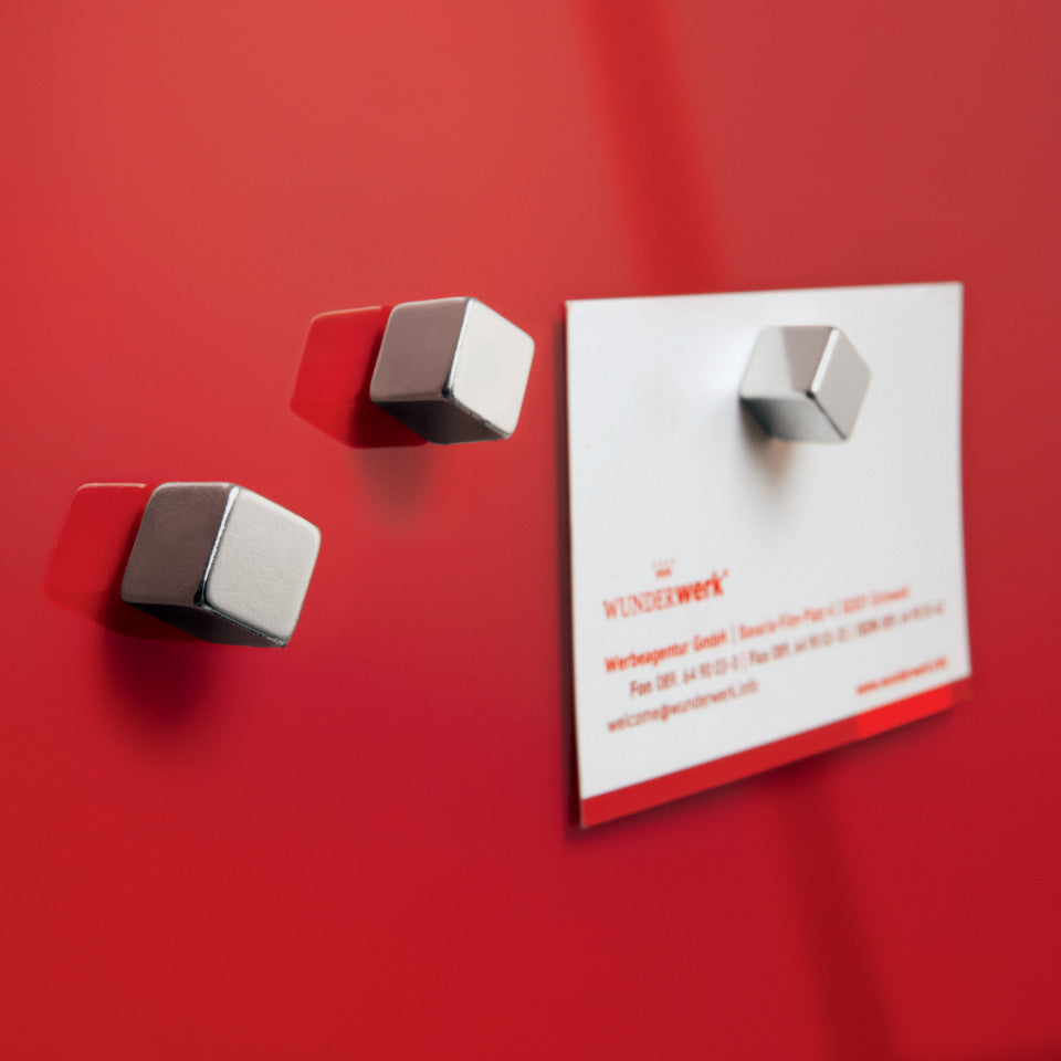 Magnet Neodym Cube C5, 10x10mm, 6 Stück, silber SIGEL BA192 SIGEL BA192 Super Dym C5 10x10mm