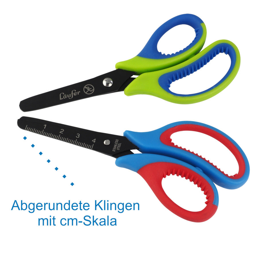 Bastelschere ergonomisch, 13cm, grün/blau LÄUFER 87221 LÄUFER 87221 ergonomisch