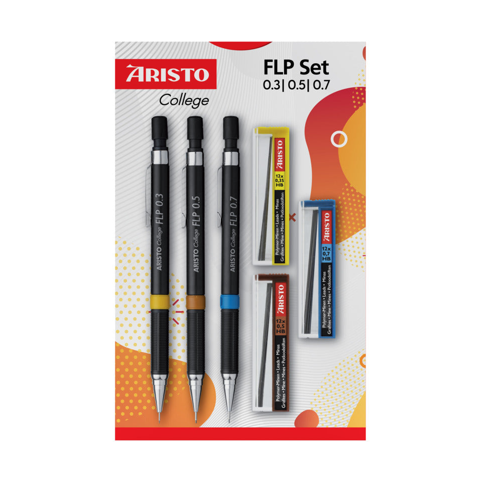 Feinminenstift FLP 3+3 Set, Stift, Minen 0.35/0.5/0.7 HB ARISTO AR23559 ARISTO AR23559 GeoCollege