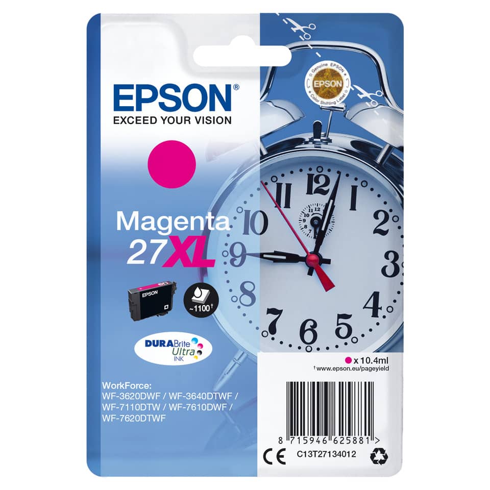 Inkjetpatrone Nr. 27XL magenta EPSON C13T27134012
