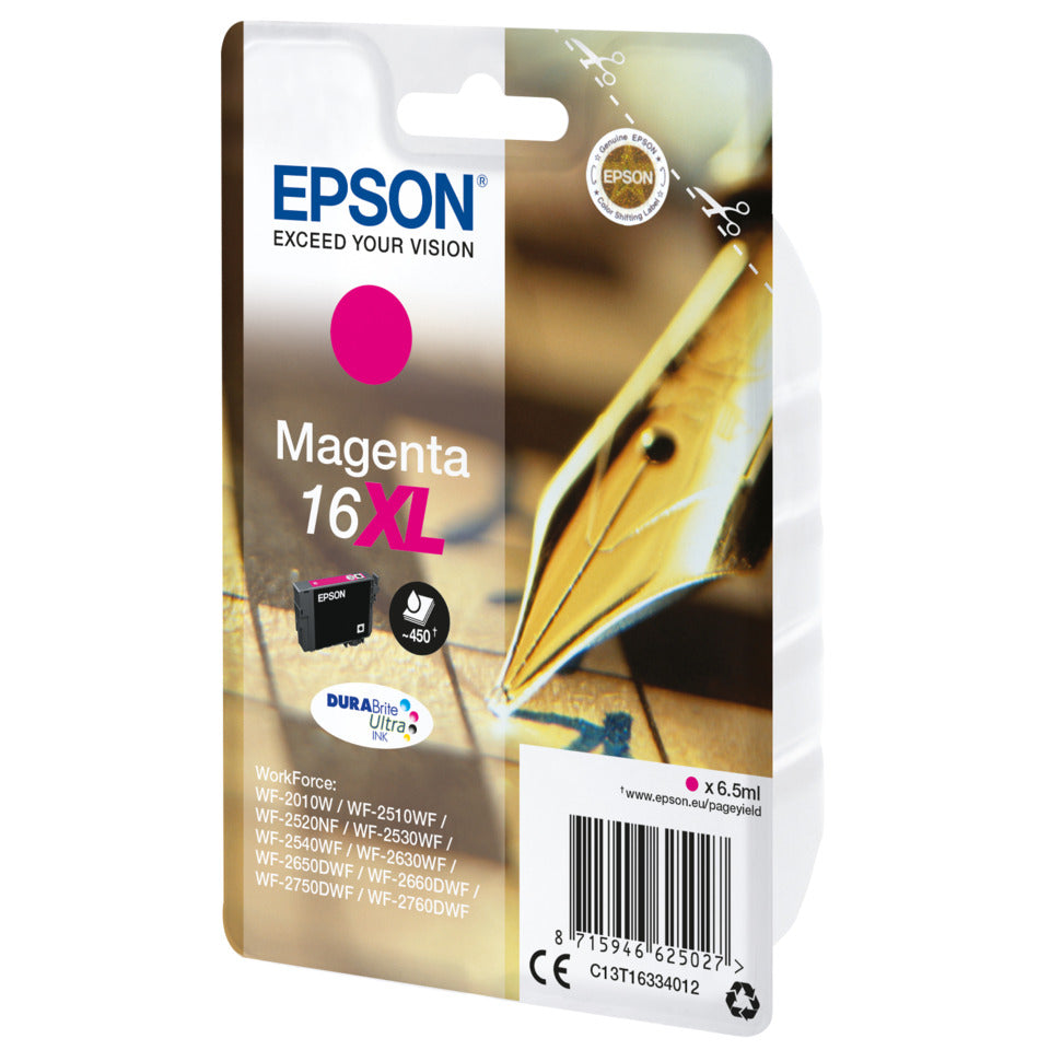 Inkjetpatrone Nr. 16XL magenta   6.5ml EPSON C13T16334012 EPSON C13T16334012 6.5ml