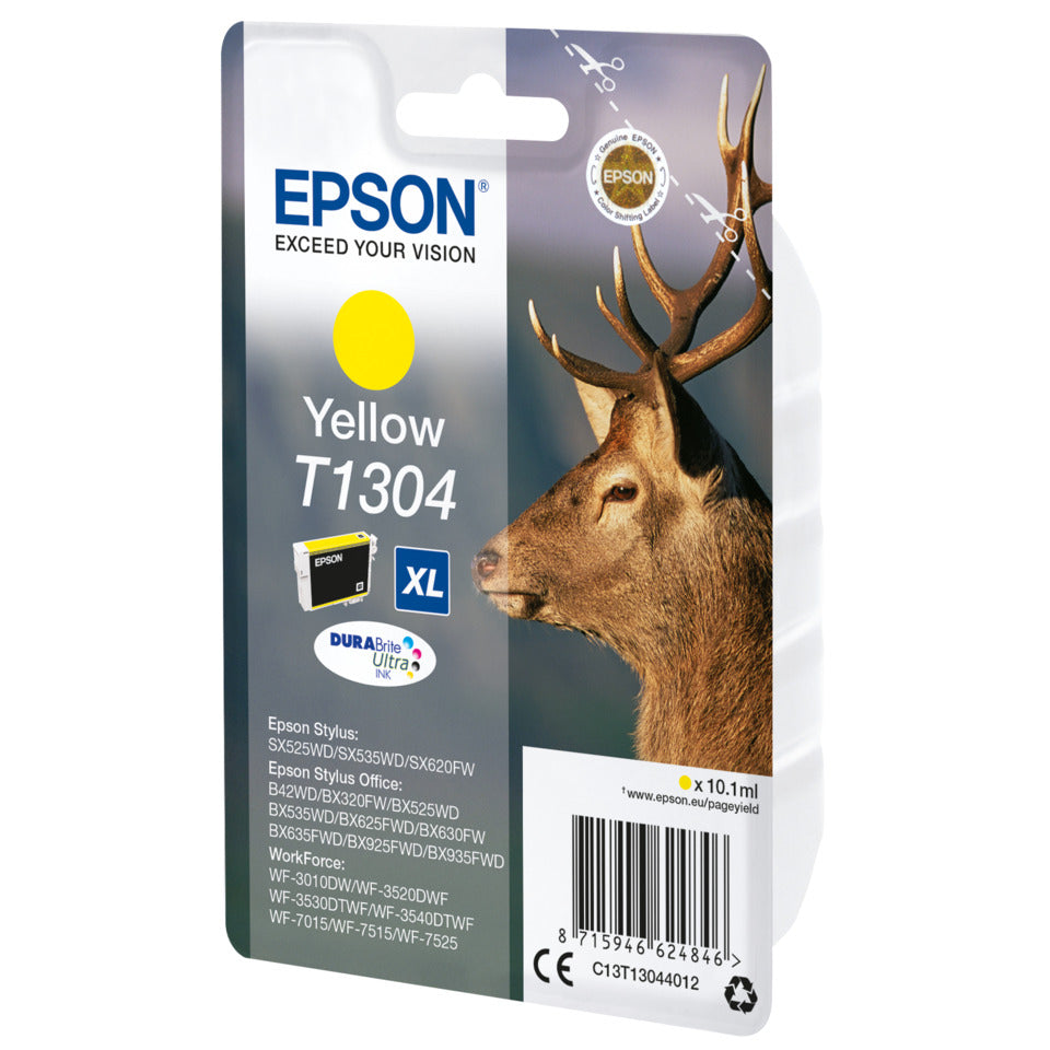 Inkjetpatrone T1304 yellow   10,1ml EPSON C13T13044012 EPSON C13T13044012 10,1ml
