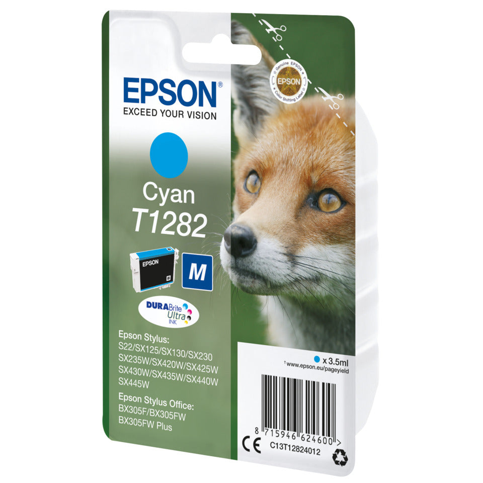 Inkjetpatrone T1282 cyan   3,5ml EPSON C13T12824012 EPSON C13T12824012 3,5ml