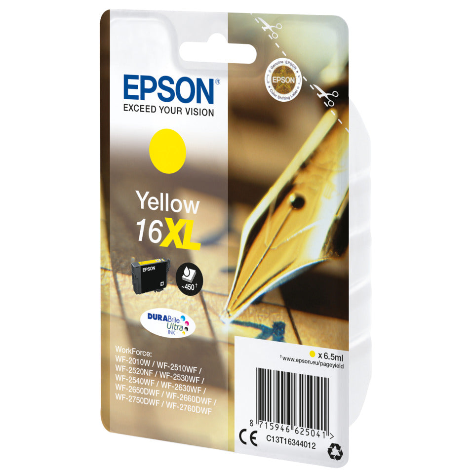 Inkjetpatrone Nr. 16XL yellow   6,5ml EPSON C13T16344012 EPSON C13T16344012 6,5ml