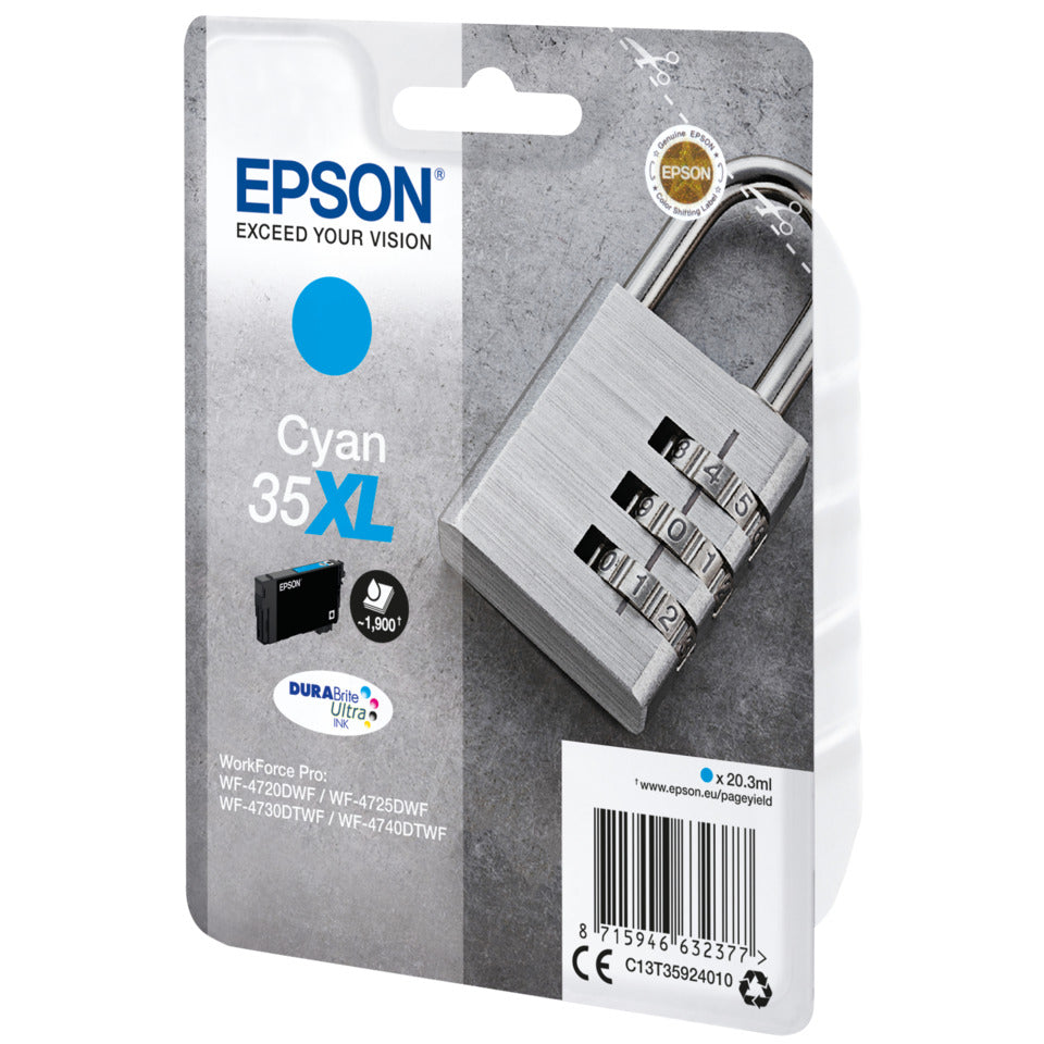 Inkjetpatrone Nr.35XL cyan EPSON C13T35924010