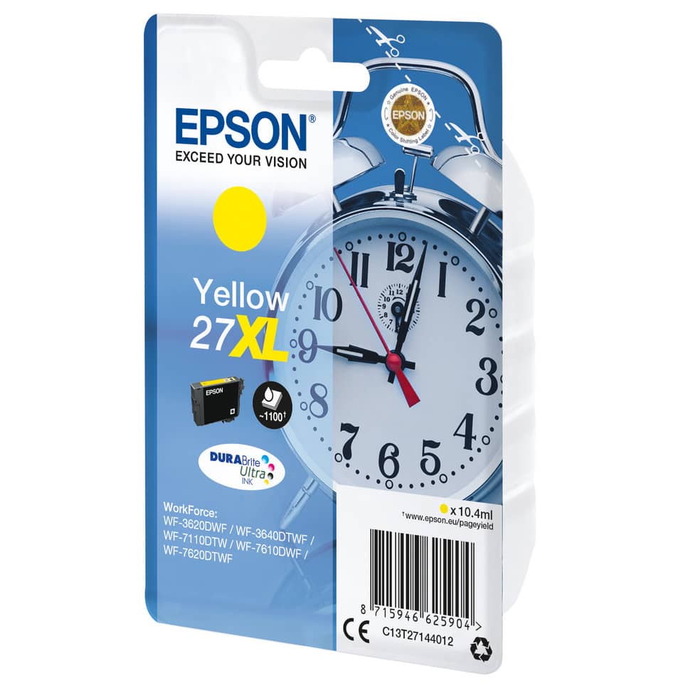 Inkjetpatrone Nr. 27XL yellow EPSON C13T27144012
