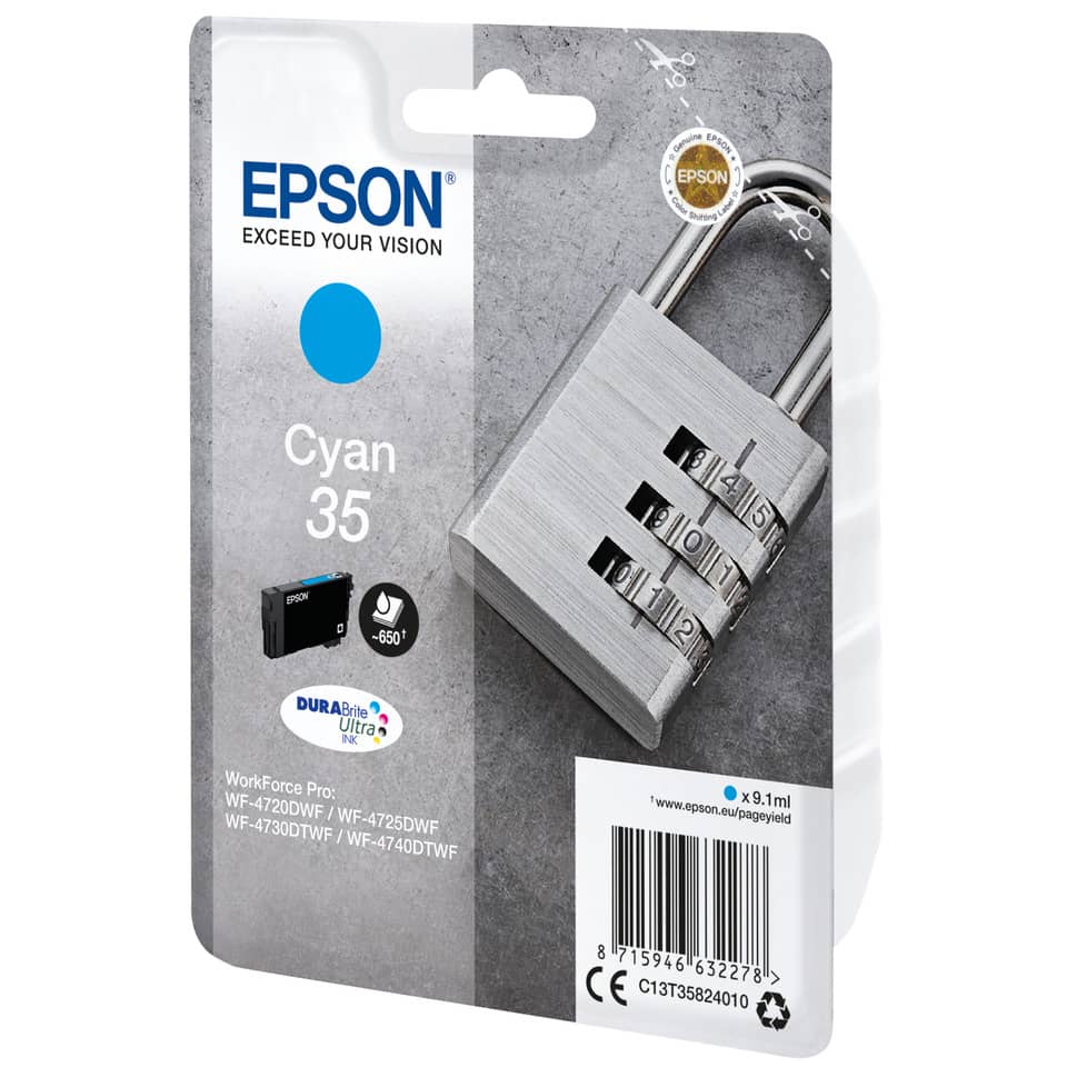 Inkjetpatrone Nr.35 cyan EPSON C13T35824010