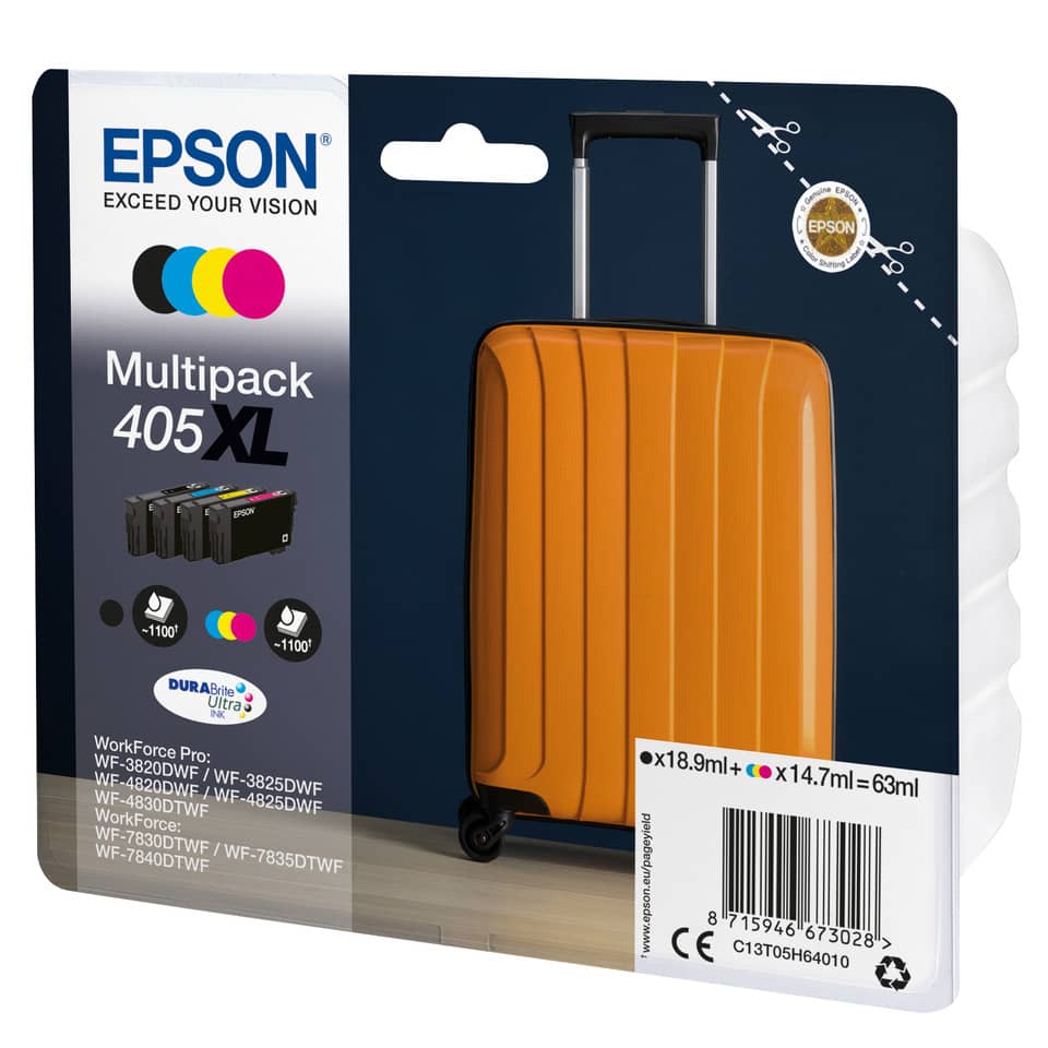 Multipack Nr.405XL schwarz, cyan, magenta, yellow EPSON C13T05H64010
