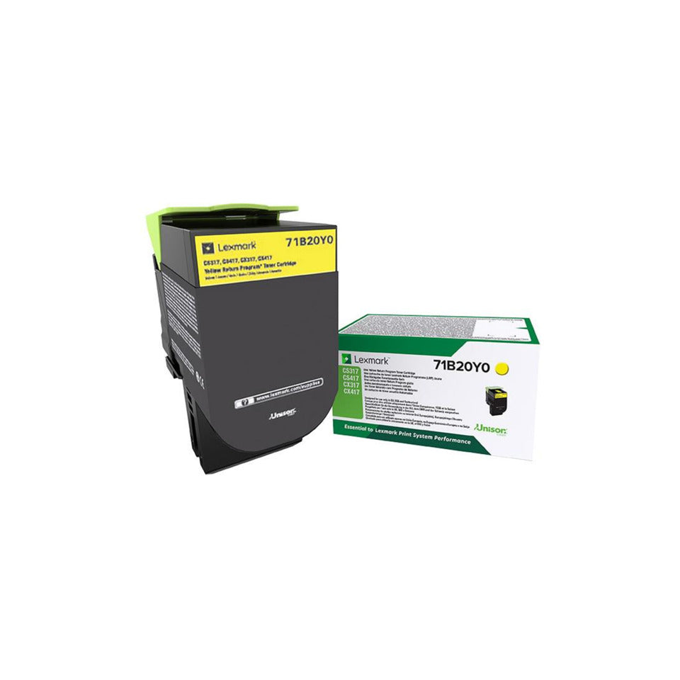 Lasertoner Return, 2.300 Seiten, yellow LEXMARK 71B20Y0