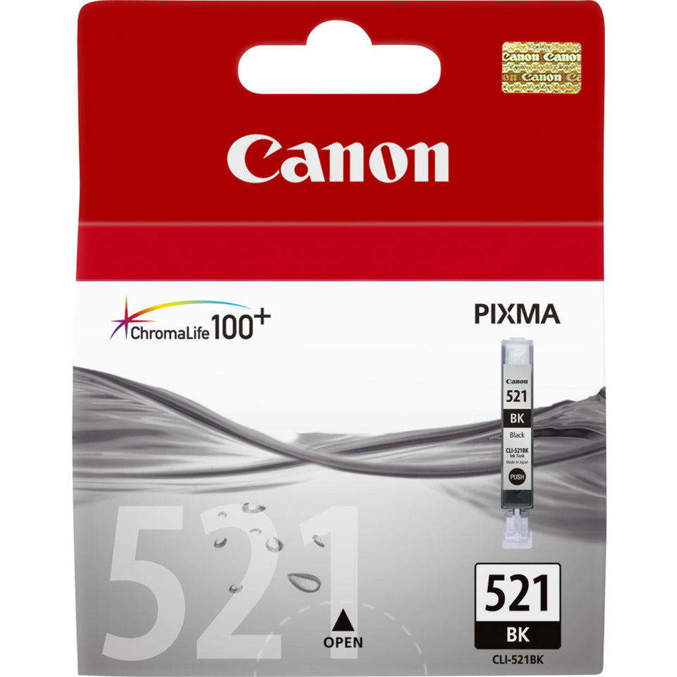 Inkjetpatrone CLI-521 schwarz   9ml CANON 2933B001 CANON 2933B001 9ml
