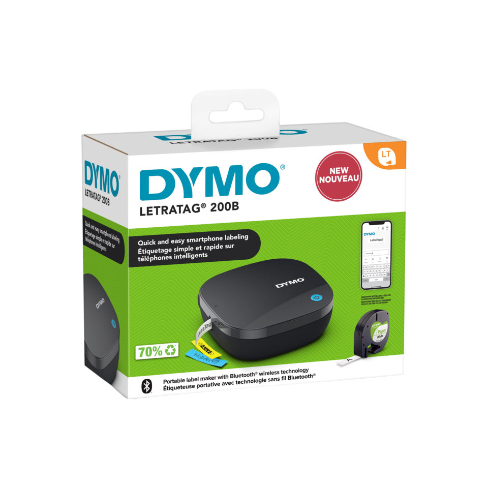 Beschriftungsgerät LetraTag® 200B Bluetooth, Thermodirektdruck, schwarz/silber DYMO 2172855 DYMO 2172855 Bluetooth