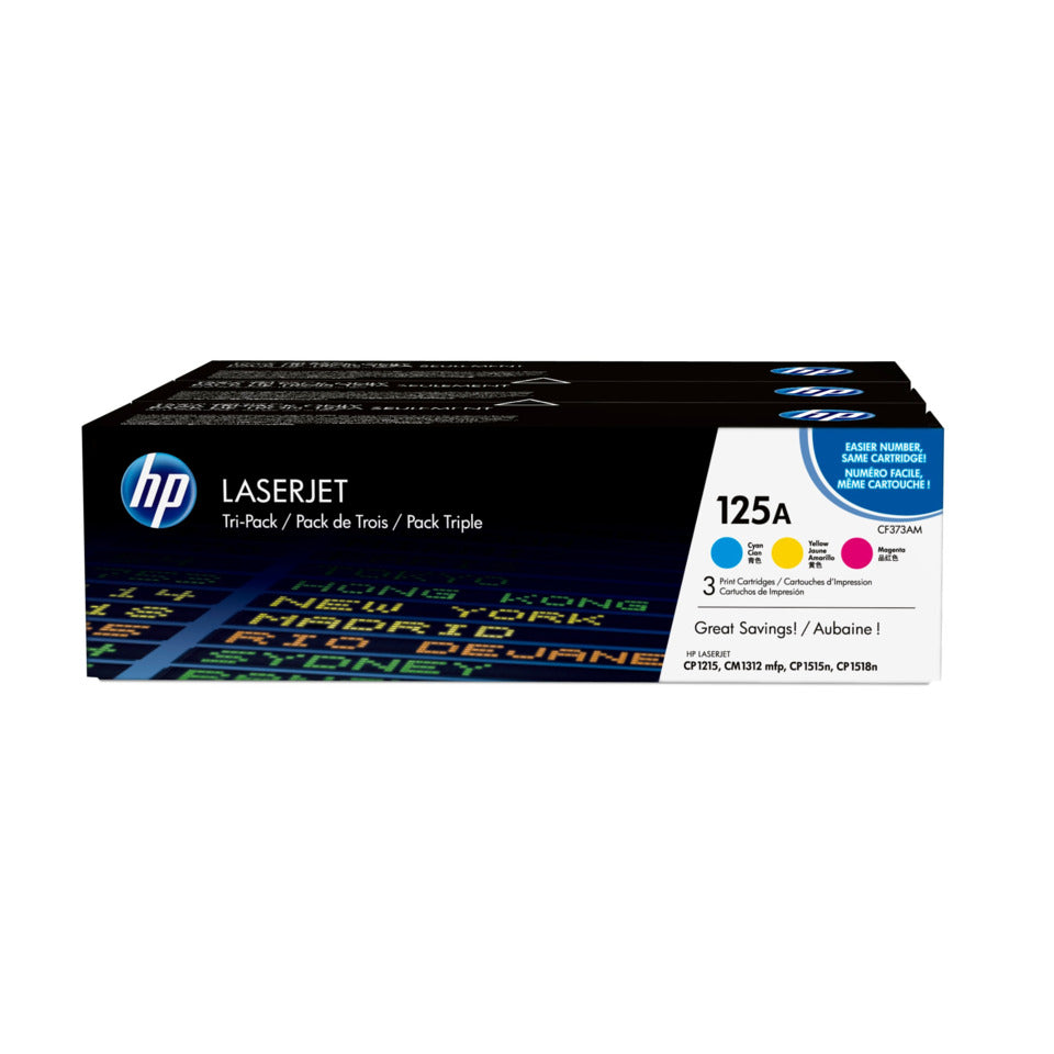 Lasertoner Multipack Nr. 125A, 1.400 Seiten, 3 Stück, c/m/y HP CF373AM HP CF373AM 3ST Multipack