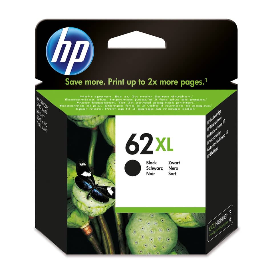 Inkjetpatrone Nr. 62XL schwarz HP C2P05AE