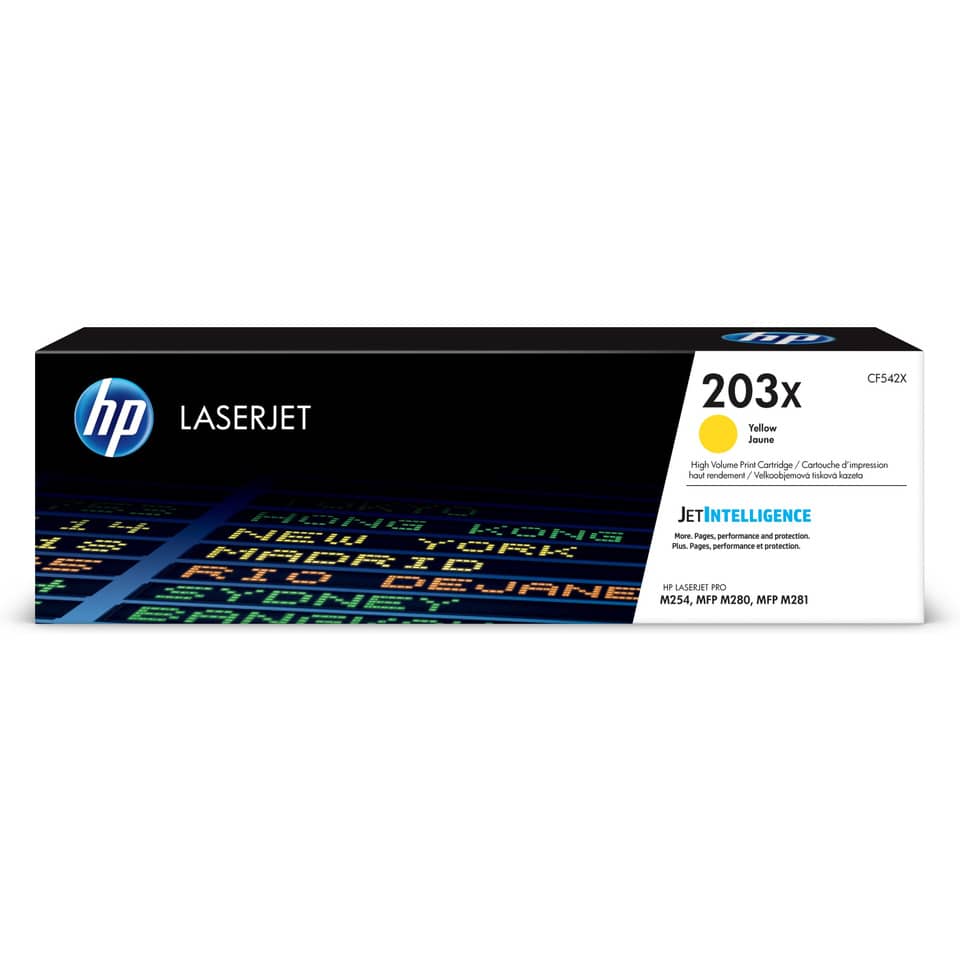 Lasertoner Nr. 203X, 2500 Seiten, yellow HP CF542X