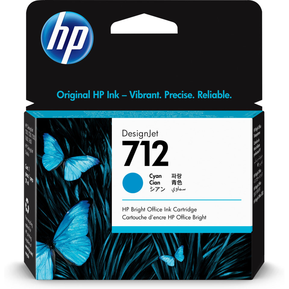 Inkjetpatrone Nr.712 cyan HP 3ED67A