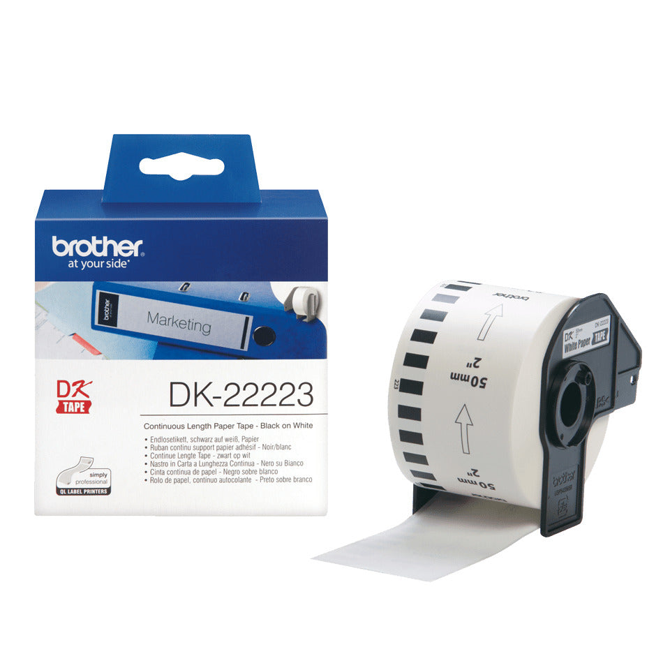 Endlosetiketten, 50mmx30,5m, weiß BROTHER DK22223