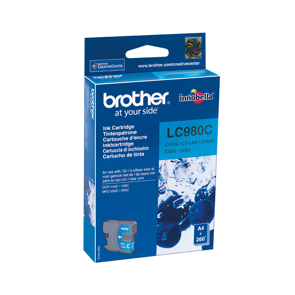 Inkjetpatrone, cyan BROTHER LC980C