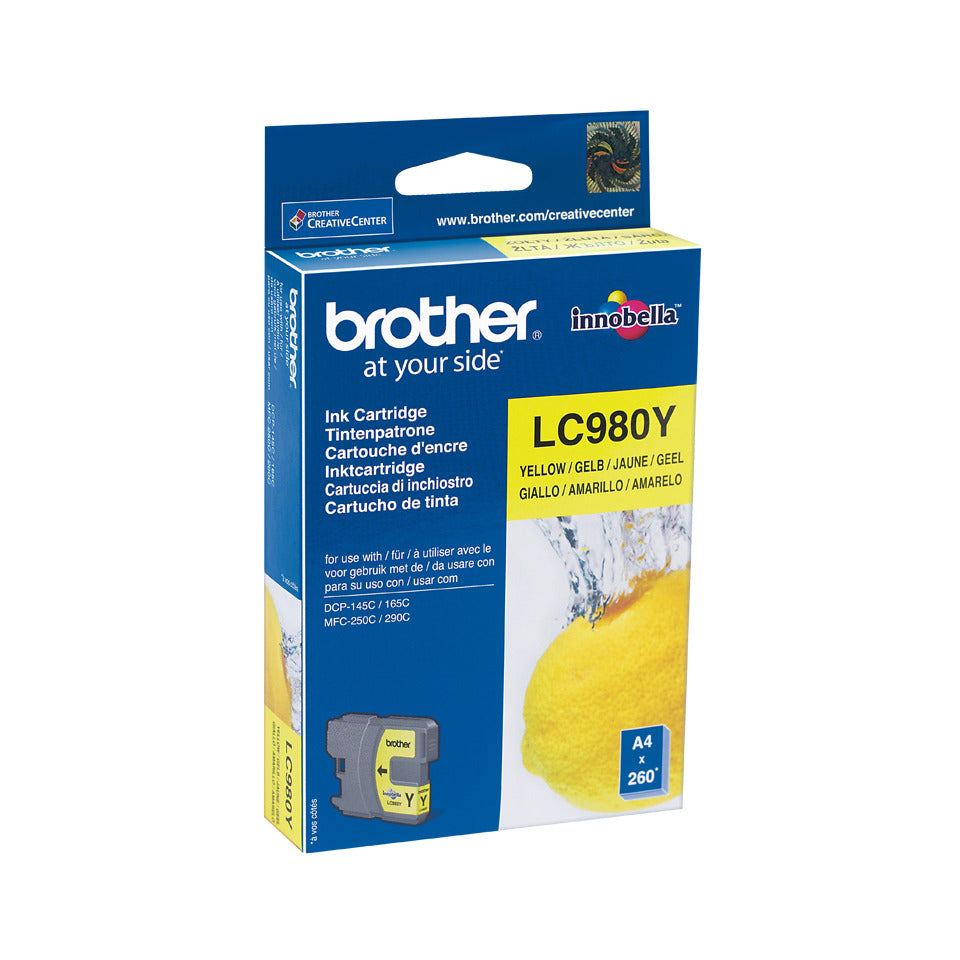 Inkjetpatrone, yellow BROTHER LC980Y