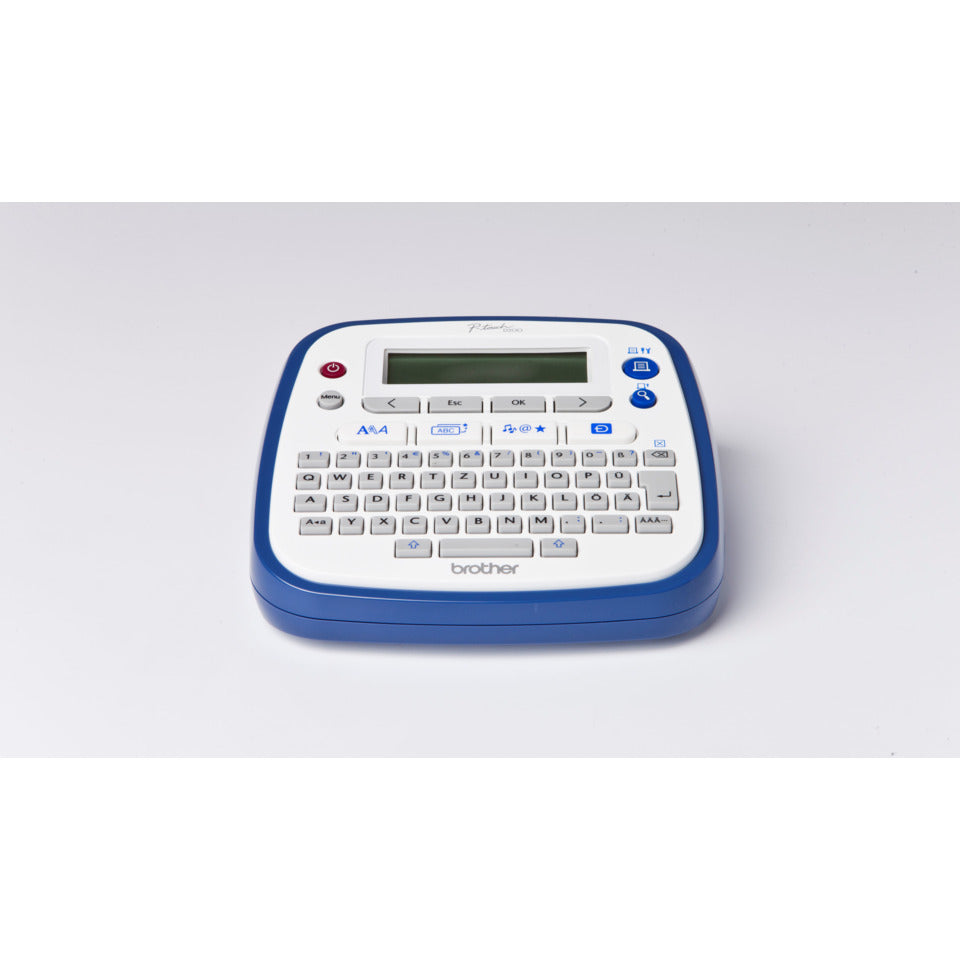 Beschriftungsgerät P-Touch PT-D200BWVP, im Hartschalenkoffer inkl. TZe-Starter-Band und Netzadapter, grau/schwarz BROTHER PTD200BWVPG1