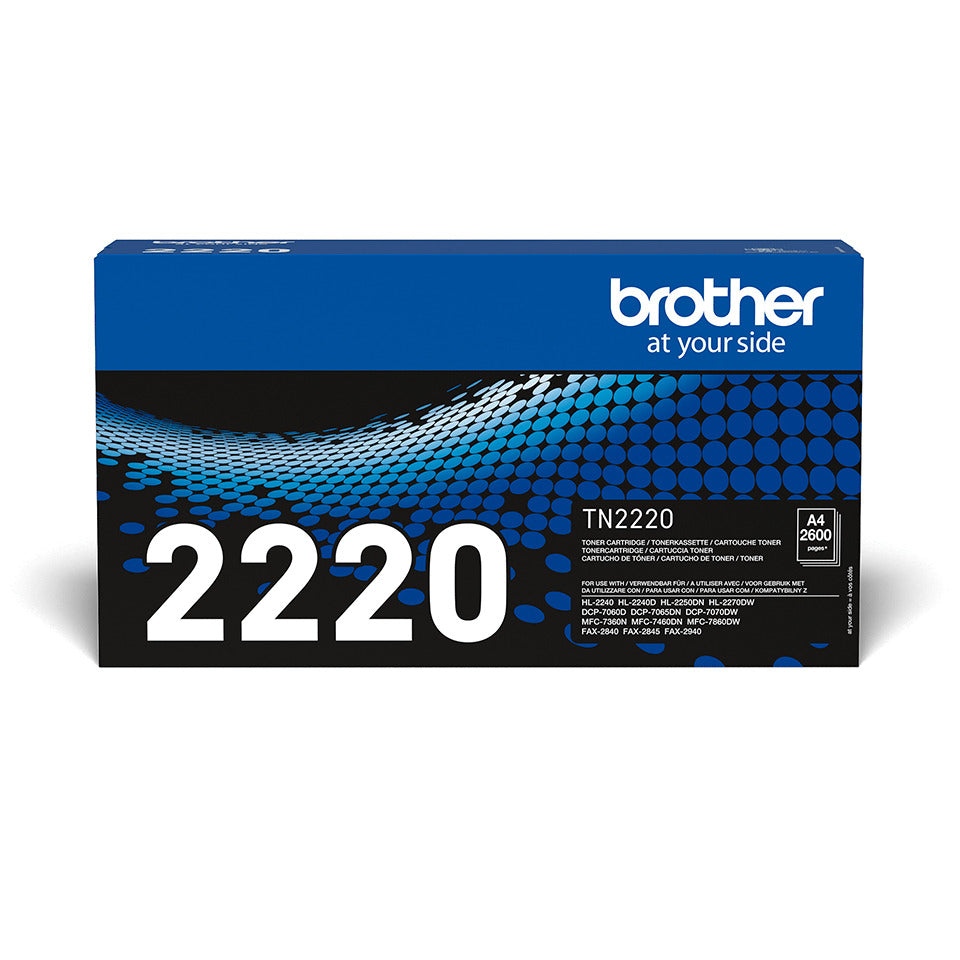 Lasertoner, 2.600 Seiten, schwarz BROTHER TN2220