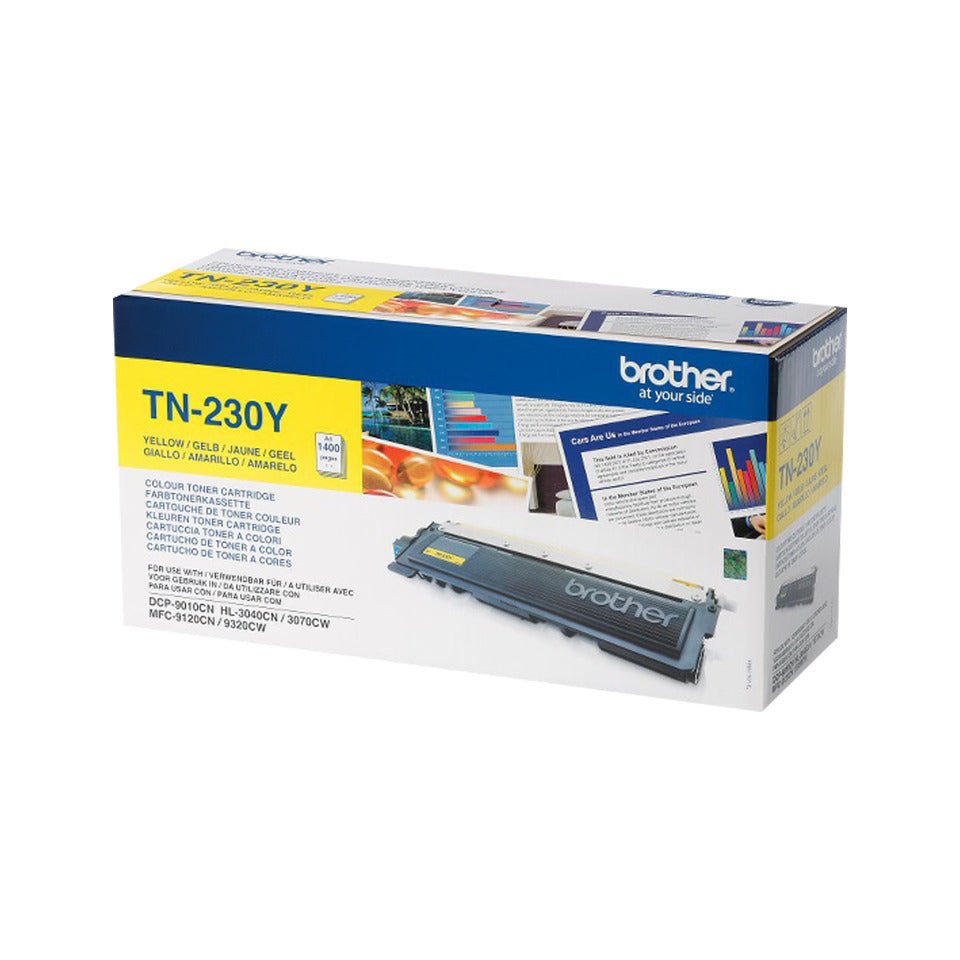 Lasertoner TN-230Y, für Brother LED-Drucker, ca. 1.400 Seiten, gelb BROTHER TN230Y