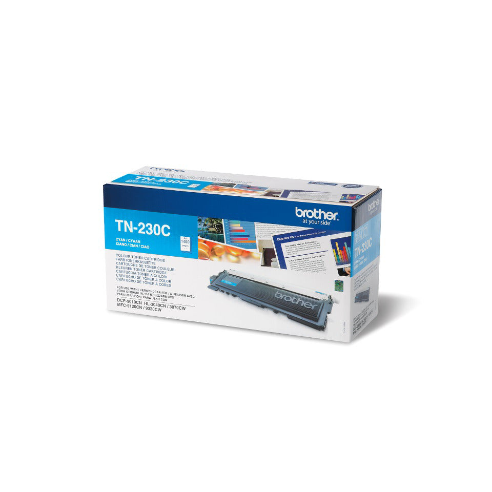 Lasertoner TN-230C, für Brother LED-Drucker, ca. 1.400 Seiten, cyan BROTHER TN230C