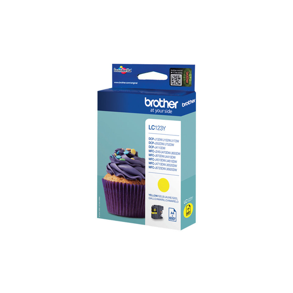 Inkjetpatrone, yellow BROTHER LC123Y