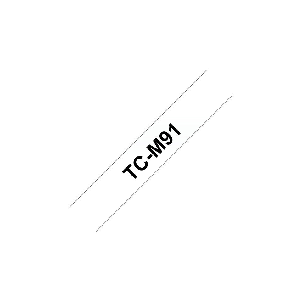 Schriftband, 9mmx7,7m, schwarz/transparent BROTHER TCM91 BROTHER TCM91 laminiert