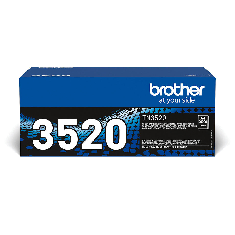 Lasertoner, 20.000 Seiten, schwarz BROTHER TN3520