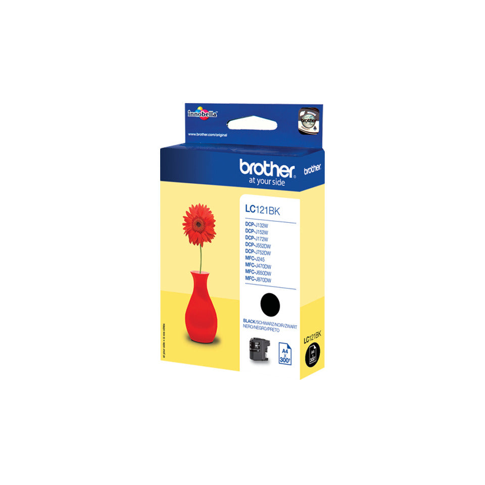 Inkjetpatrone, schwarz BROTHER LC121BK