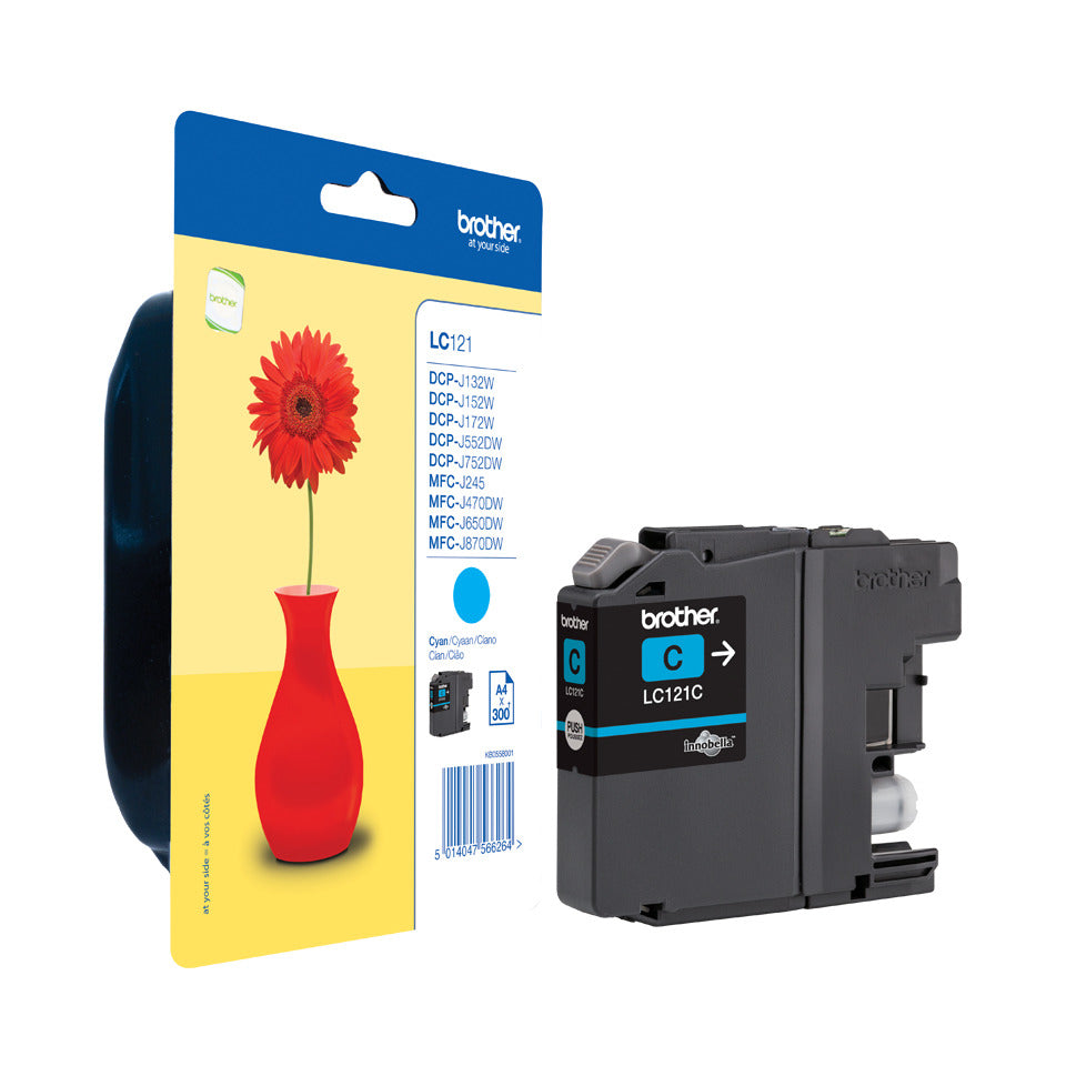 Inkjetpatrone, cyan BROTHER LC121C