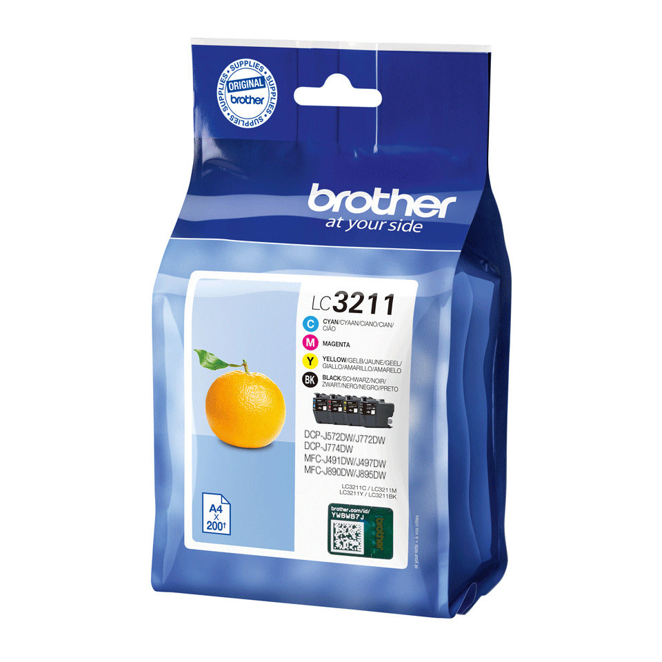 Value Pack, 4 x 200 Seiten, 4-farbig BROTHER LC3211VALDR