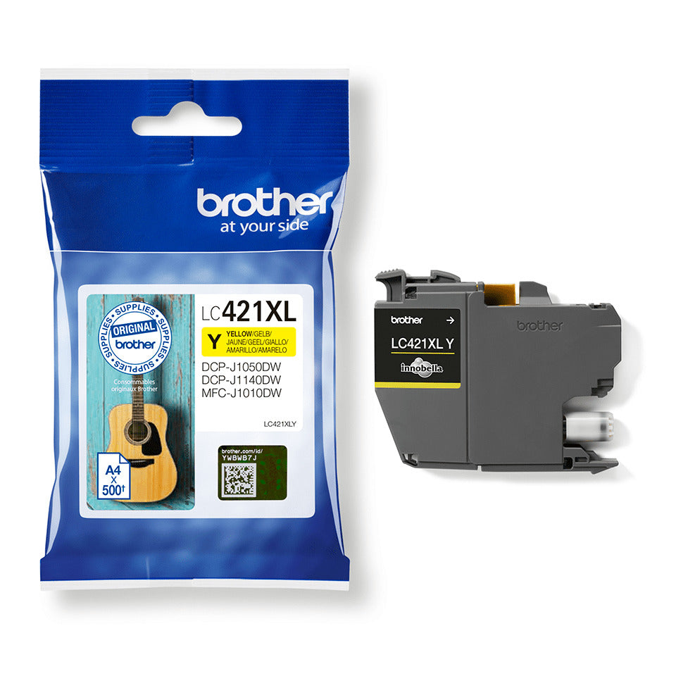 Inkjetpatrone, yellow BROTHER LC421XLY