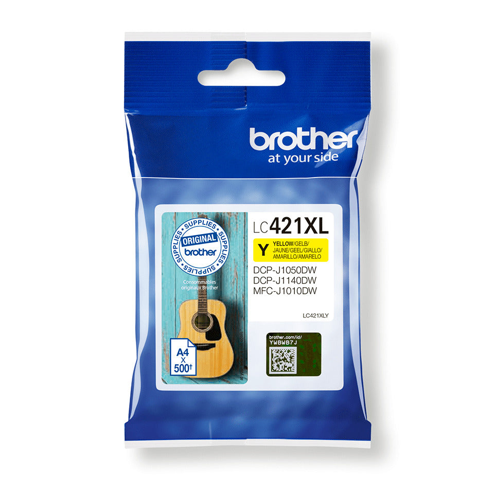 Inkjetpatrone, yellow BROTHER LC421XLY