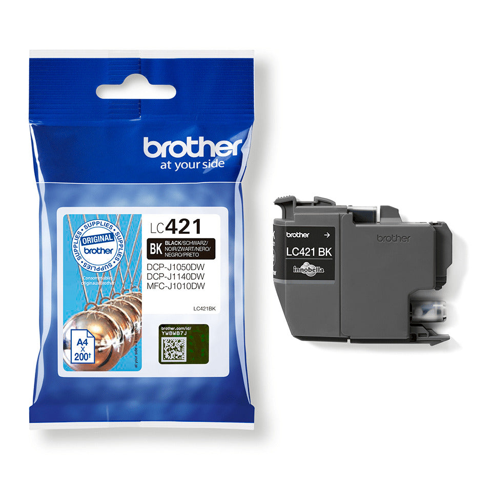 Inkjetpatrone, schwarz BROTHER LC421BK