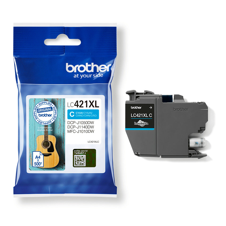 Inkjetpatrone, cyan BROTHER LC421XLC