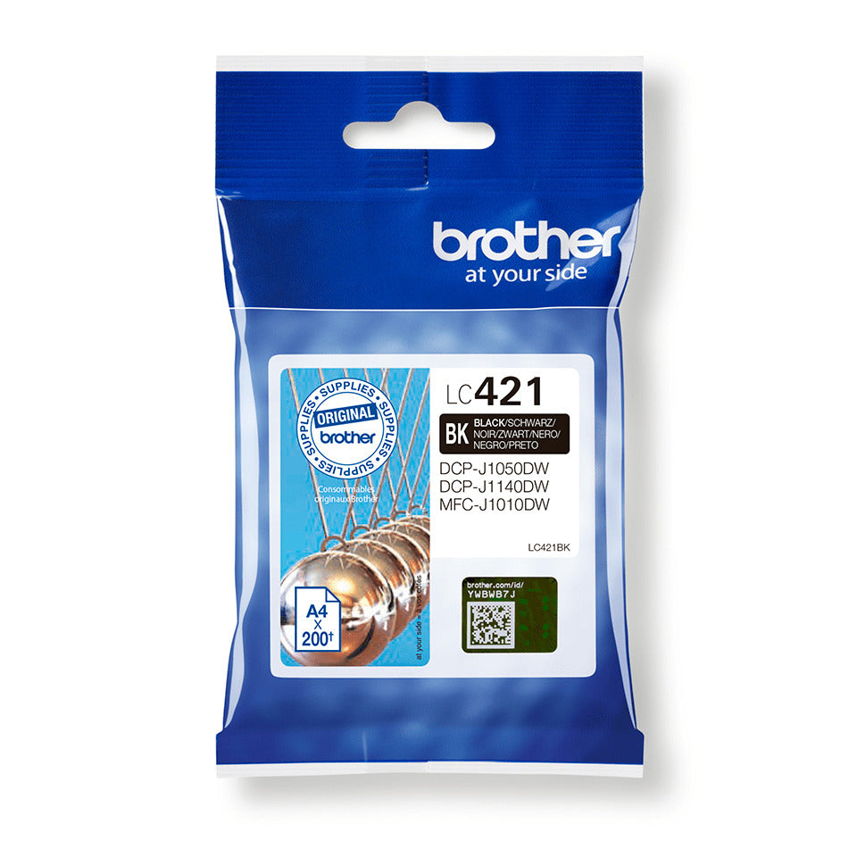 Inkjetpatrone, schwarz BROTHER LC421BK