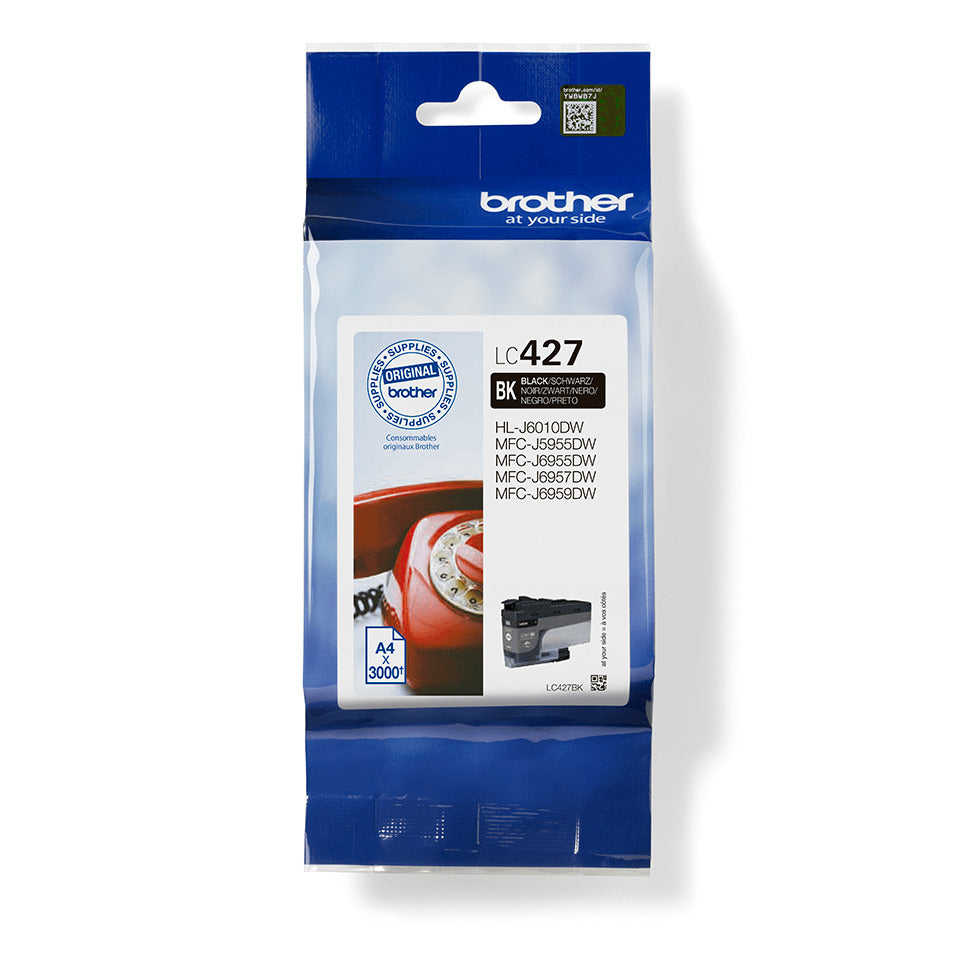 Inkjetpatrone, schwarz BROTHER LC427BK