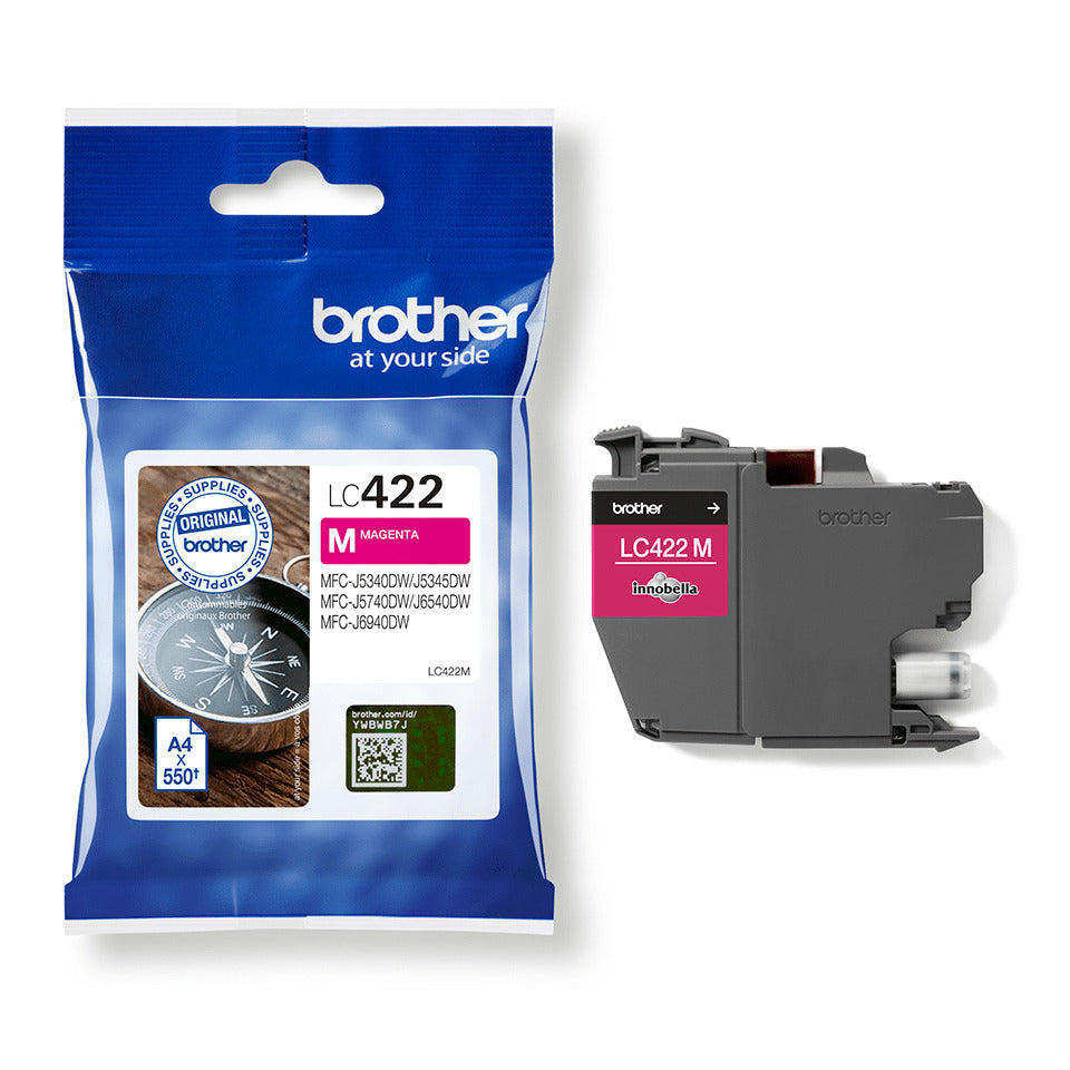 Inkjetpatrone LC-422M, 550 Seiten, magenta BROTHER LC422M