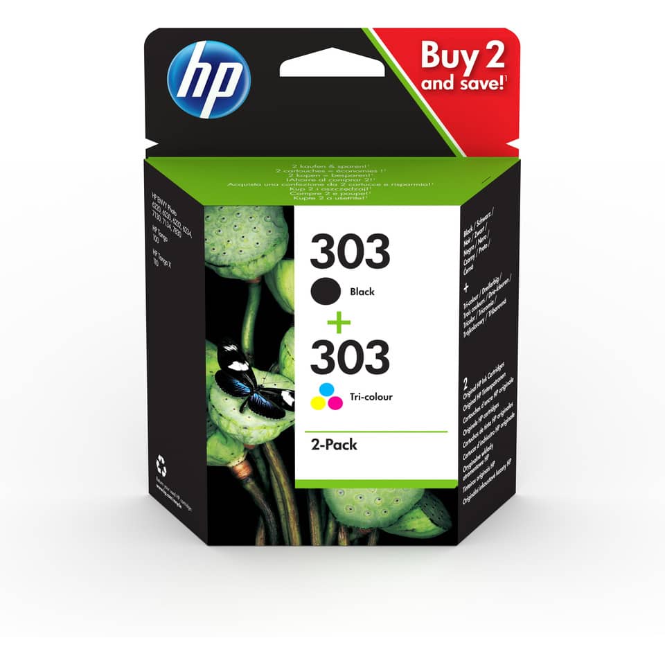 Combo Pack Nr.303 sw/3-fbg. HP 3YM92AE