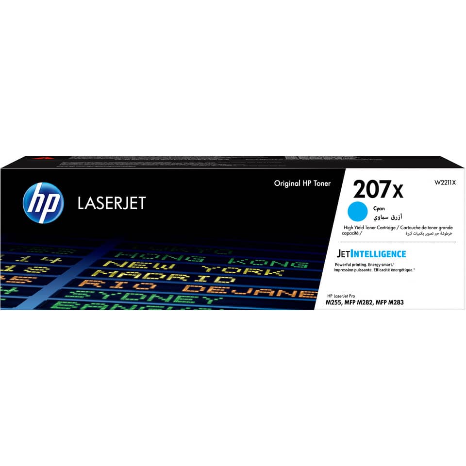Lasertoner Nr.207X, 2.450 Seiten, cyan HP W2211X
