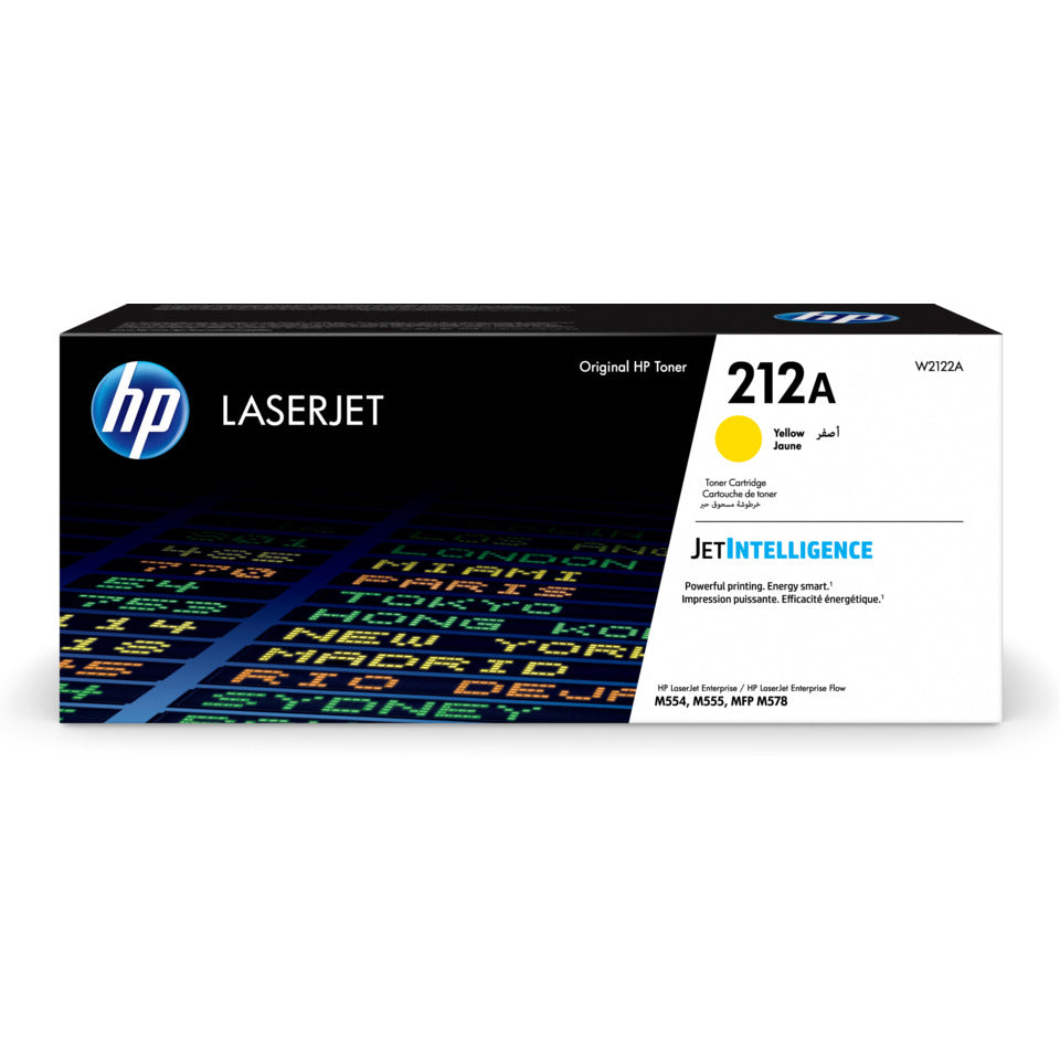 Lasertoner Nr. 212A, 4.500 Seiten, yellow HP W2122A