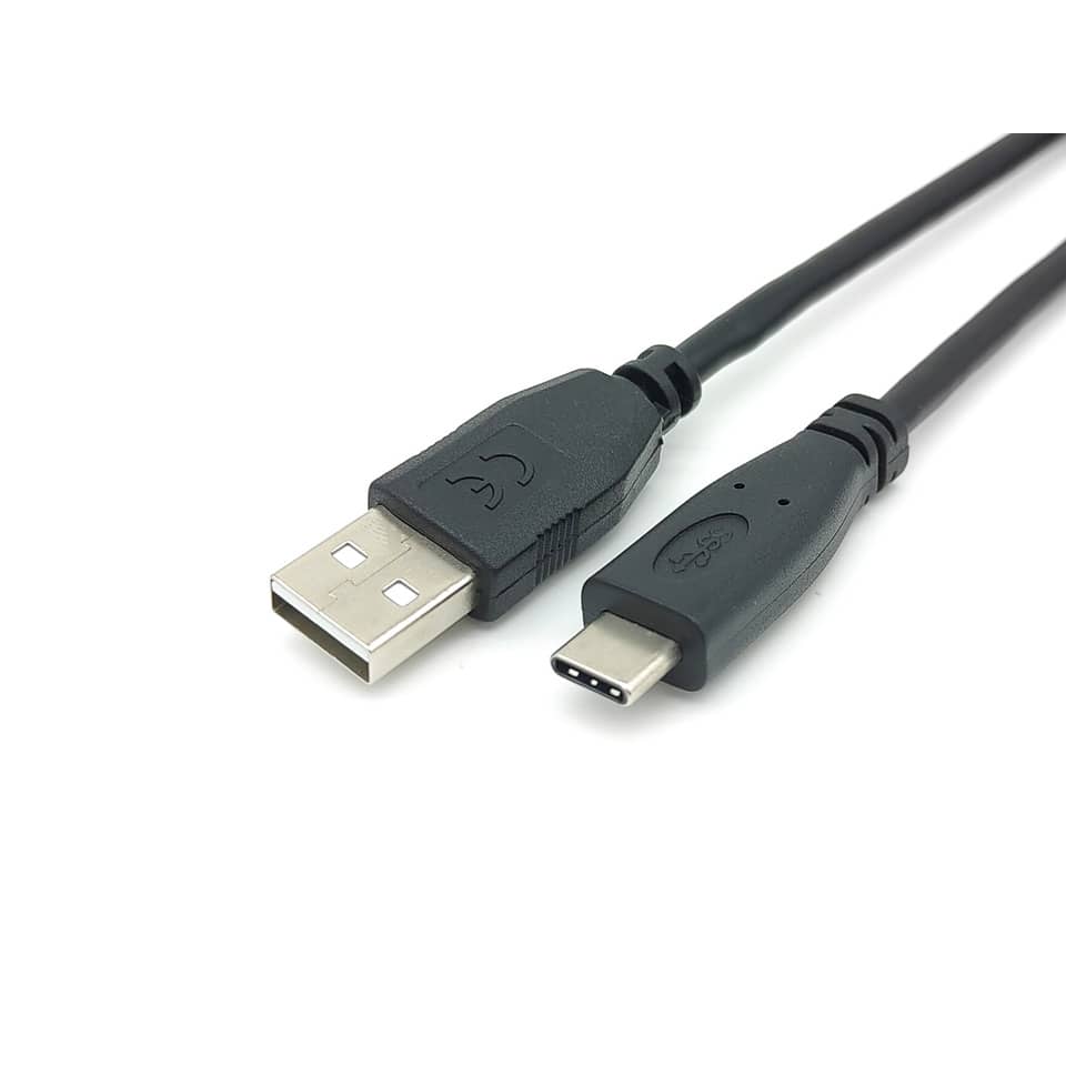 USB-Kabel 2.0, Type-A to C, 2m, M/M, 480Mbps, schwarz EQUIP 128885