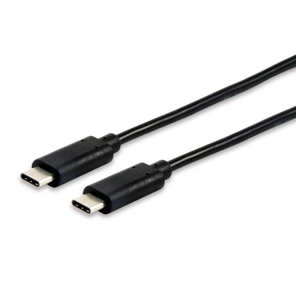 USB-Kabel 2.0, Type-C to C, 1m, M/M, PD 60W, 480Mbps, schwarz EQUIP 12888307 EQUIP 12888307/210184