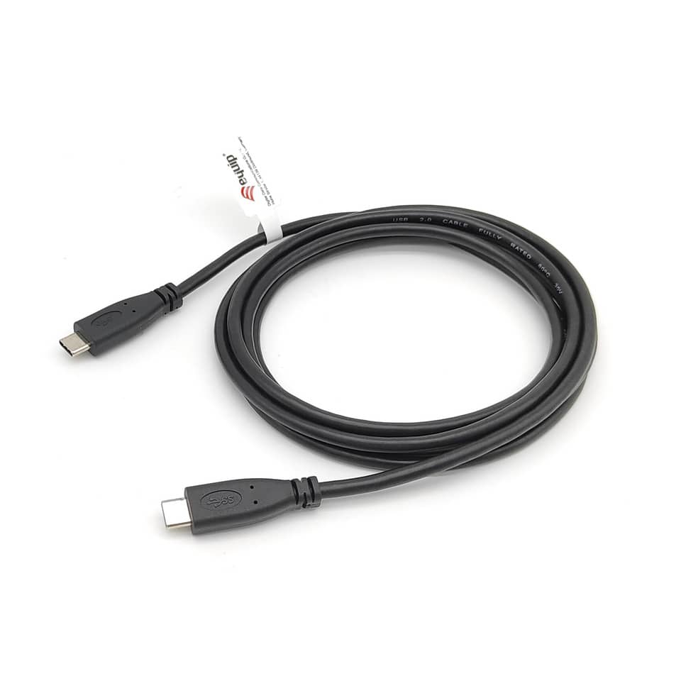USB-Kabel 2.0, Type-C to C, 2m, M/M, PD 60W, 480Mbps, schwarz EQUIP 128887