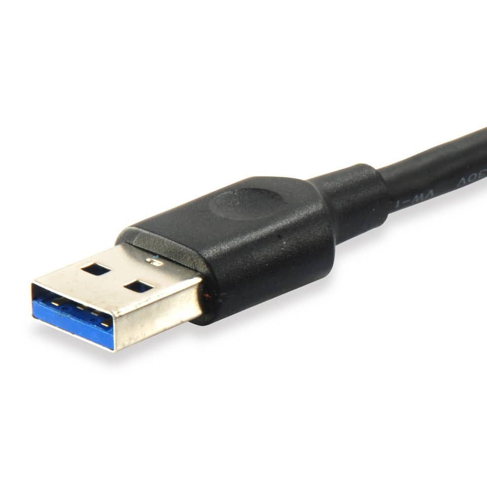 USB-Kabel 3.2 Gen 1, Type-C to A, 1m, M/M, 5Gbps, schwarz EQUIP 12834107 EQUIP 12834107/210187