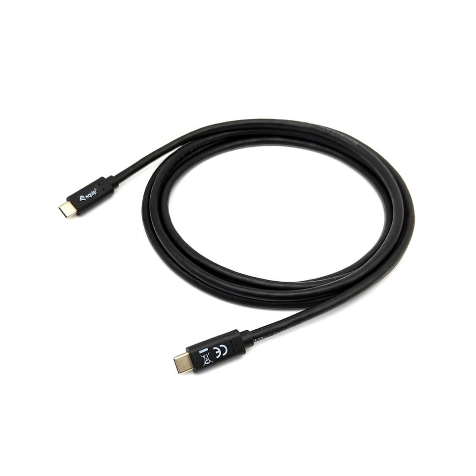 USB-Kabel 3.2 Gen 1, Type-C to C, 1m, M/M, 5Gbps, schwarz EQUIP 128346