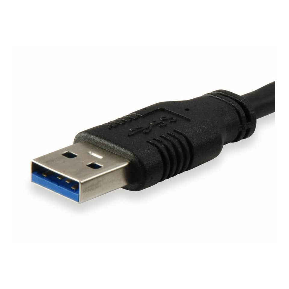 USB-Kabel 3.0, Type-A to A, 3m, M/F, 5Gbps, schwarz EQUIP 128399 EQUIP 128399/218060