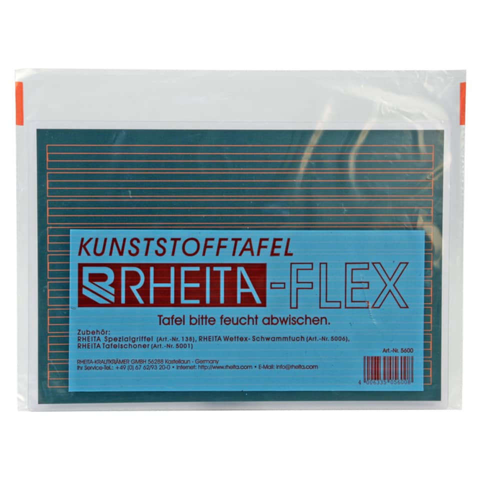 Tafel Lin.1/7mm kariert System 9 Plastik, 26x18cm RHEITA 5600-2 RHEITAFLEX 5600-2 26x18cm